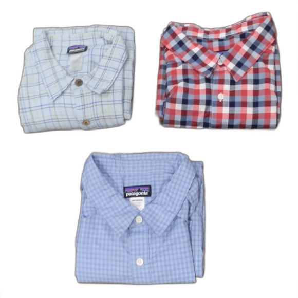 Patagonia Short Sleeve Button Down Shirts Men's Size XL Lot of 3 - Picture 1 of 7